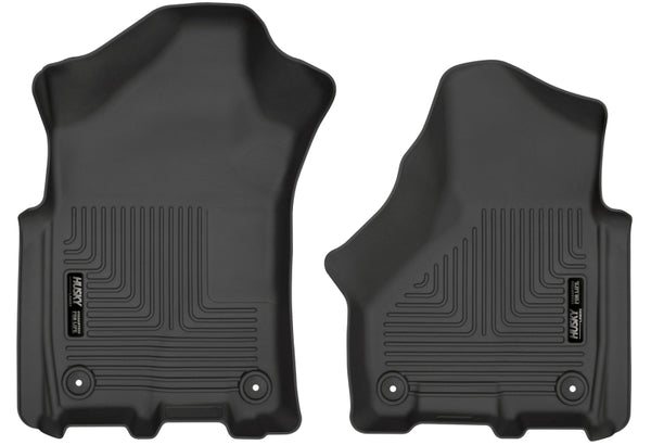 Husky Liners WeatherBeater Front Floor Liners for 2019 Ram 2500/3500 Crew Cab/Mega Cab - Black