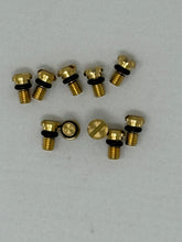 Load image into Gallery viewer, KYB 90-23 Kaw / Hon / Suz / Yam Front Fork Bleed Bolt w/ O-Ring - Brass - 10 Pack