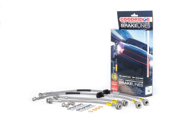 Goodridge Stainless Steel Brake Lines for 96-00 Honda Civic LX/EX with LG Front Rotors