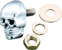 Load image into Gallery viewer, Bikers Choice Chrome Skull Kromets 5/8 Long 1/4-20 Stud Ea