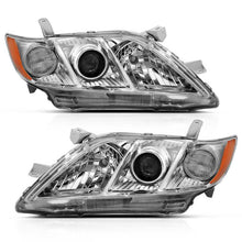 Load image into Gallery viewer, ANZO 2007-2009 Toyota Camry Projector Headlight Chrome Amber (OE Replacement)