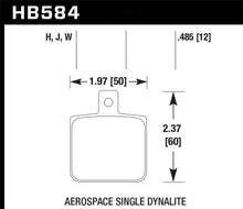 Load image into Gallery viewer, Hawk Aerospace Single Dynalite 12mm Thickness DTC-30 Race Brake Pads