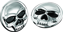 Load image into Gallery viewer, Kuryakyn Universal Zombie Medallions 2in Diameter Chrome