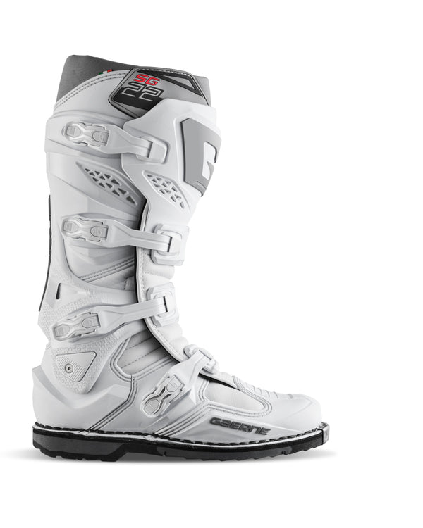 Gaerne SG22 Motorcycle Boots - White, Size 10.5
