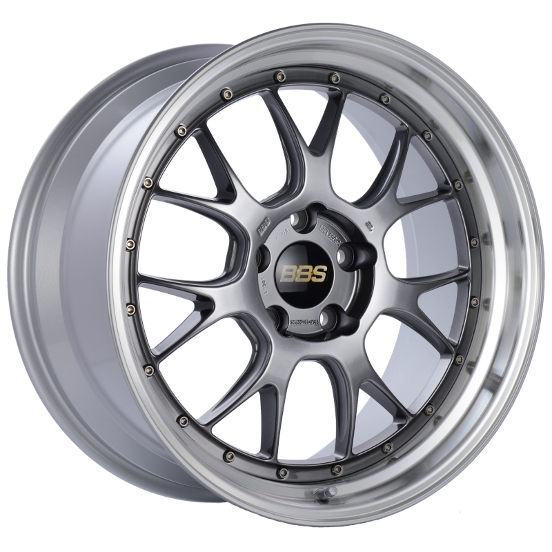 BBS LM-R 19x9.5 5x120 ET25 Diamond Black Center Diamond Cut Lip Wheel -82mm PFS/Clip Required