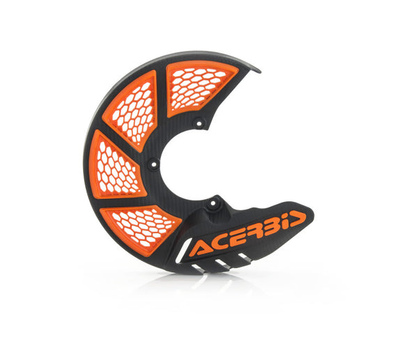 Acerbis X-Brake Vented Front Disc Cover - Black/Orange