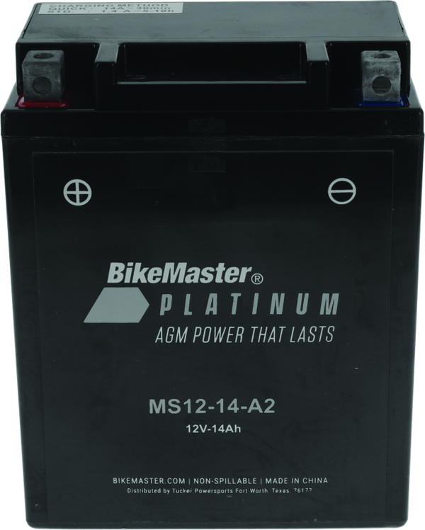 BikeMaster MS12-14-A2 AGM Battery for Arctic Cat 350/400 2x4