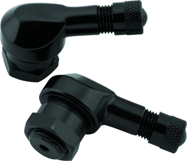 BikeMaster Black Anodised Aluminium Valve Stems (2 Pack)