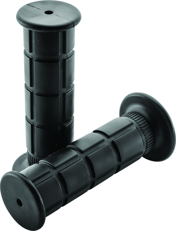 BikeMaster Big Blocks Handlebar Grips - Black - Medium Compound TPR Vibration Absorbing