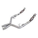 2005-2010 MUSTANG GT 5.0 2-3/4 FULL X PIPE W/CATALYTIC CONVERTERS