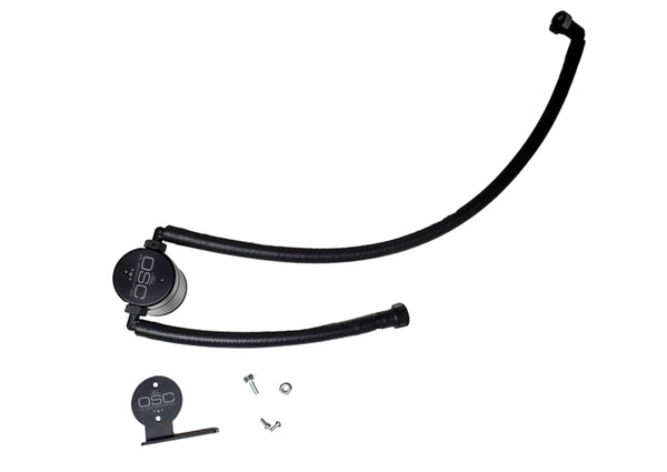 J&L 2020-2024 Chevrolet Corvette 6.2L LT2 Targa Top Passenger Side Oil Separator - Black Anodized