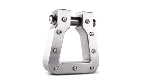 Body Armor 4x4 Mega D-Ring " Machined Silver Steel Recovery Shackle (Single)
