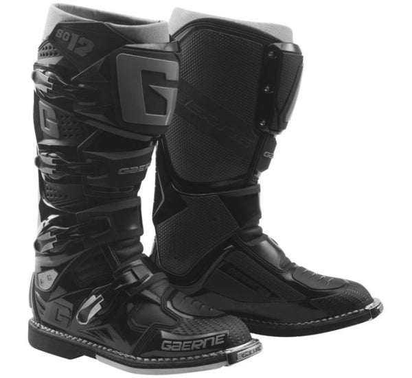 Gaerne SG12 Enduro Motorcycle Boots - Black, Size 14