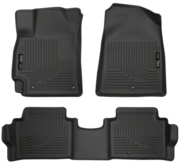 Husky Liners 2017 Hyundai Elantra Black Weatherbeater Floor Liners - Front & Second Row