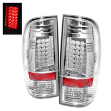 Load image into Gallery viewer, Spyder Ford Super Duty 08-15 LED Tail Lights Chrome ALT-YD-FS07-LED-C