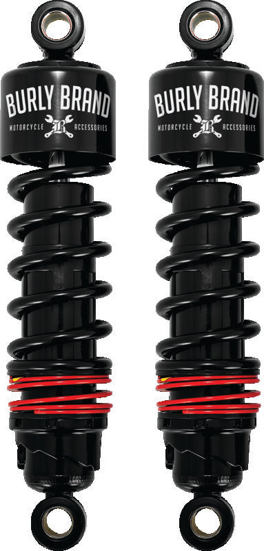 Burly Brand FLH Slammer Shocks - Black Finish