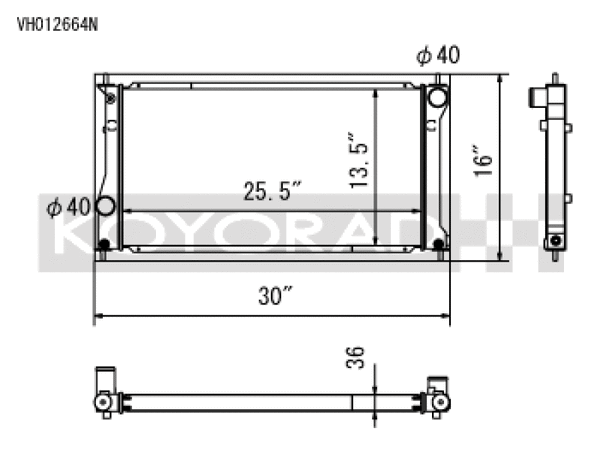 Koyo 13-20 Scion FR-S /  Subaru BRZ 2.0L / 22+ Toyota GR86 / Subaru BRZ 2.4L (MT/AT) Radiator