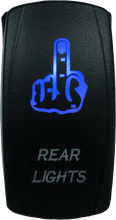 Load image into Gallery viewer, DragonFire Racing Lighted Switch Finger Rear Light On/Off Blue