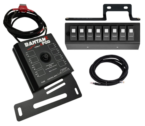 sPOD 09-18 Jeep Wrangler JK BantamX w/Blue LED Switch Panel