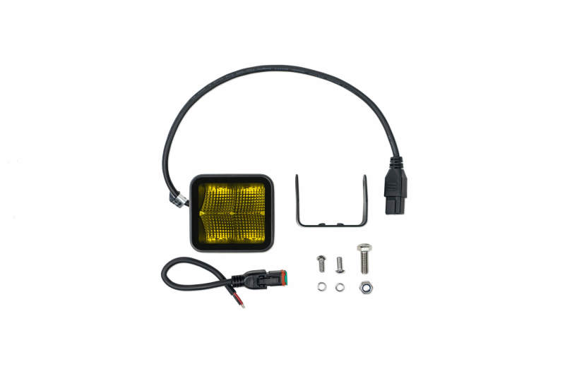 DV8 Offroad 3in Elite Series LED Amber Pod Light