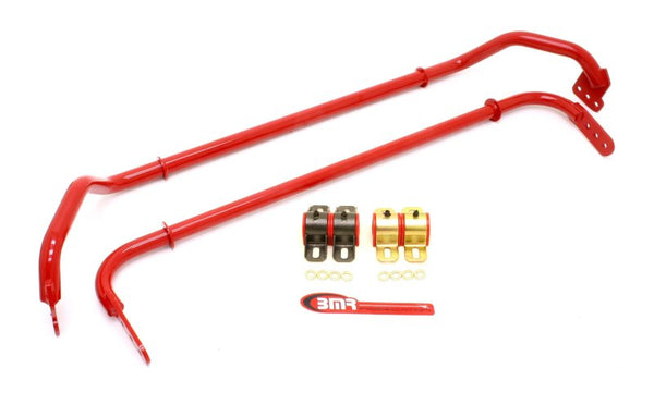 BMR 10-11 5th Gen Camaro Front & Rear Sway Bar Kit with Bushings - Red