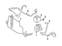 Load image into Gallery viewer, 84JD65Y Power Steering Pressure Hose Fits 2003-2006 Mercedes-Benz E500