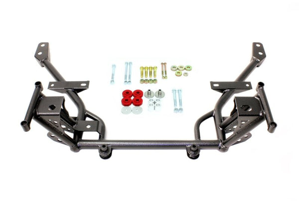 BMR Tubular K-Member for 05-14 Mustang with STD Motor & Rack Mounts - Black Hammertone