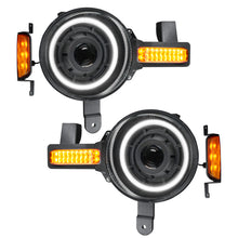 Load image into Gallery viewer, Oracle 2021+ Ford Bronco Oculus  Bi-LED Projector Headlights - Amber/White Switchback SEE WARRANTY