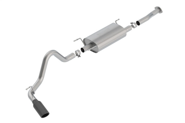 Borla S-Type Catback Exhaust for 2016-2018 Toyota Tacoma 3.5L AT 4DR CC Short Bed - Black Chrome Tip