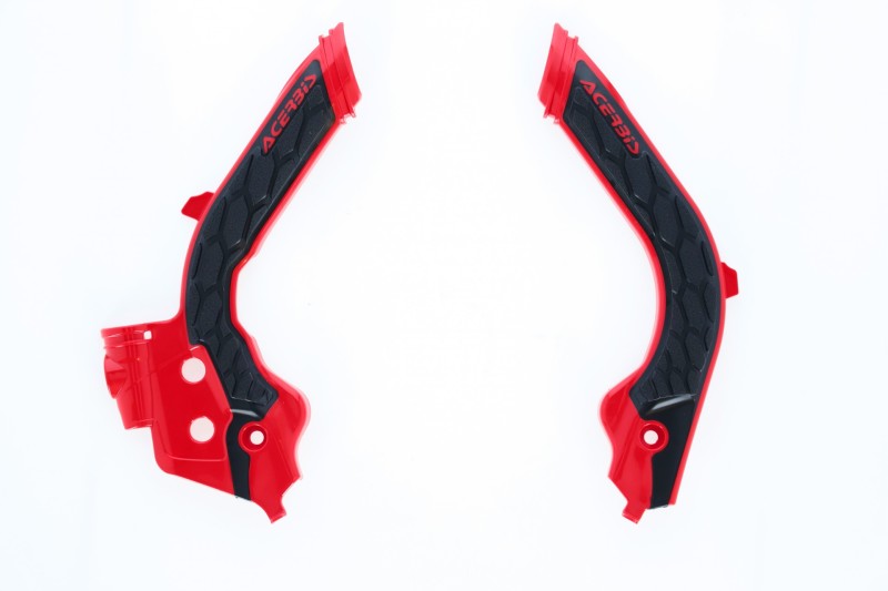 Acerbis 19-22 KTM 125-501 TC/FC/FX/FE/S/TE/TX/ 21-23 GasGas Frame Guards- X-Grip - Red/Black