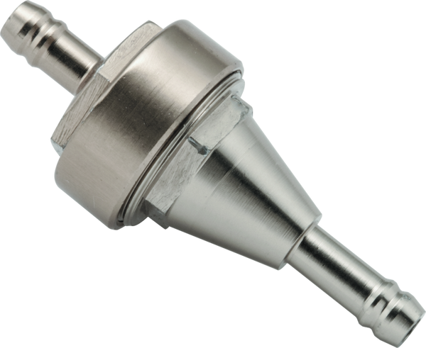 BikeMaster 1/4in Inline Fuel Filter  Titanium Alloy, Cleanable Element