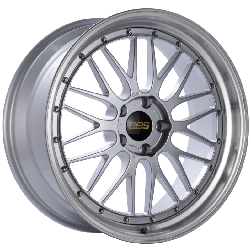 BBS LM 20x9 5x120 ET15 Diamond Silver Center Diamond Cut Lip Wheel -82mm PFS/Clip Required