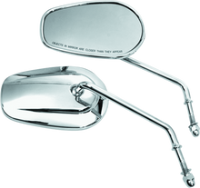 Load image into Gallery viewer, Bikers Choice Chrome Tapered Long Stem Mirrors Pr