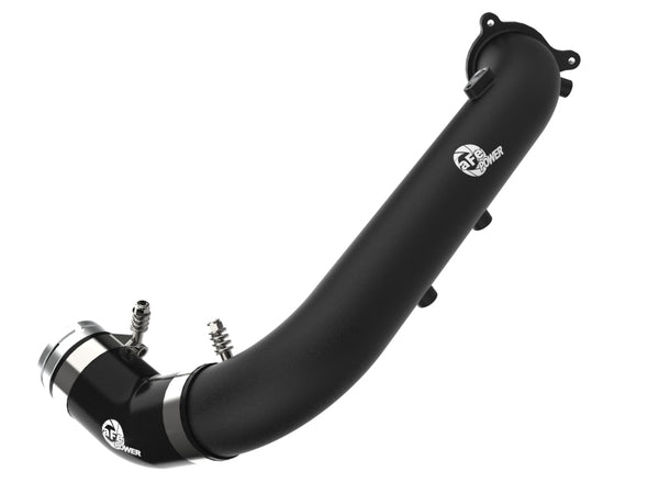 aFe BladeRunner Black 2-3/4in Aluminum Charge Pipe for 2021 Toyota Supra GR (A90) I4-2.0L (T) B48