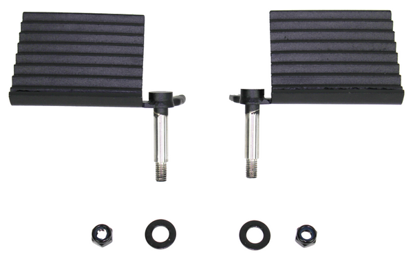 Fishbone Offroad Foot Peg Set for 76-06 Jeep CJ YJ TJ Wrangler - Gloss Black