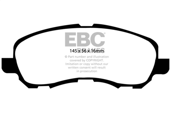 EBC Yellowstuff Front Brake Pads for 2011-2014 Chrysler 200 2.4L