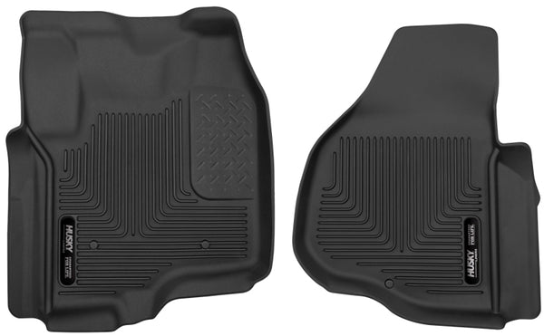 Husky Liners X-Act Contour Black Front Floor Liners for 2012-2013 F-250/F-350/F-450 Super Duty