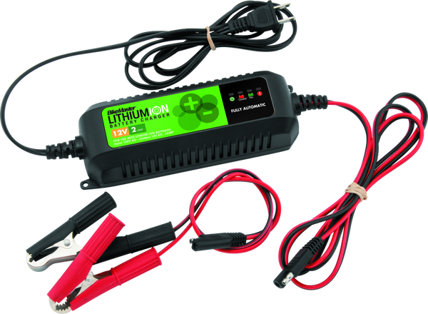 BikeMaster Lithium-Ion Battery Charger & Maintainer (Automatic, LED Status, Circuit Protection)