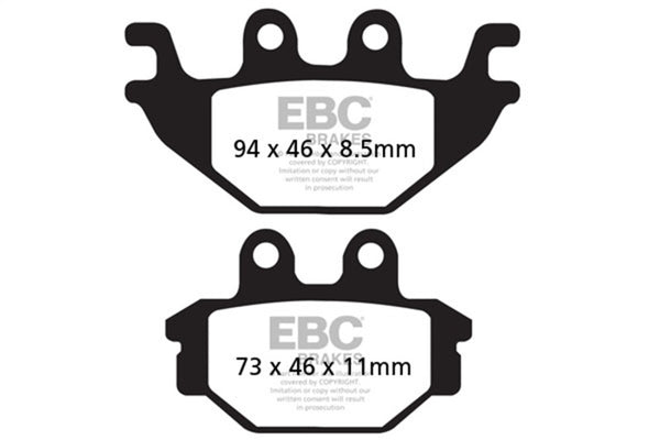 EBC 12-24 Kawasaki KVF 300 Brute Force Front Left/Right FA-SFA-X Brake Pads