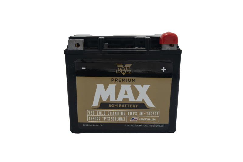 Twin Power GYZ-20HL Premium MAX Battery Replaces H-D 65989-97A Made in USA 320 CCA