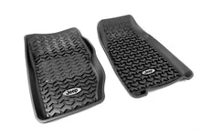 Load image into Gallery viewer, Rugged Ridge Floor Liner Front Black 1984-2001 Jeep Logo Cherokee XJ