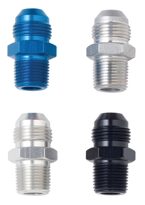 Fragola -8AN to 3/8 NPT Straight Black Adapter