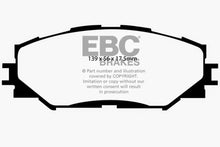 Load image into Gallery viewer, EBC 10-12 Lexus HS250h 2.4 Hybrid Redstuff Front Brake Pads