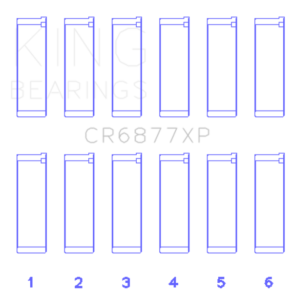 King Engine Bearings BMW S54B32 3.2L Performance Rod Bearing Set - Size STD