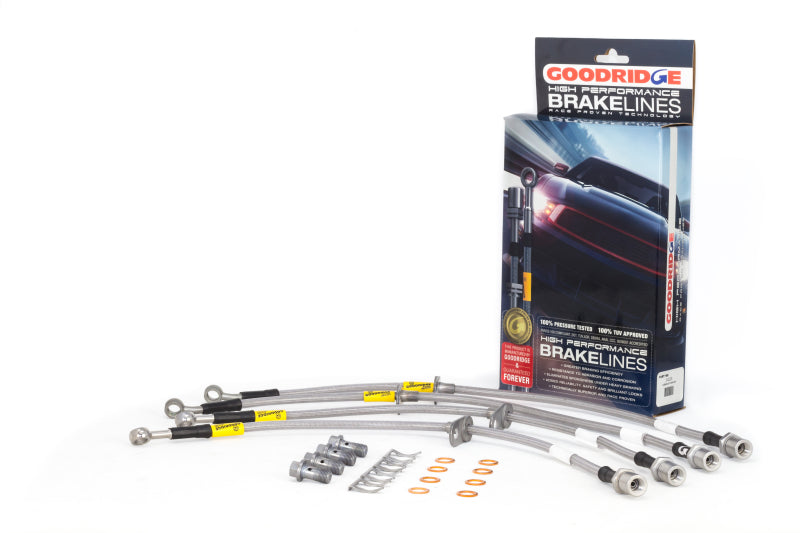 Goodridge 15-16 Subaru STi (w/ Brembo Calipers) Stainless Steel Brake Line Kit