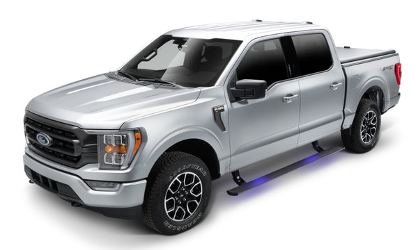 AMP Research PowerStep Electric Running Boards Black - 2021-2023 Ford F-150 (Non-Hybrid; Hybrid uses 76252-01A)