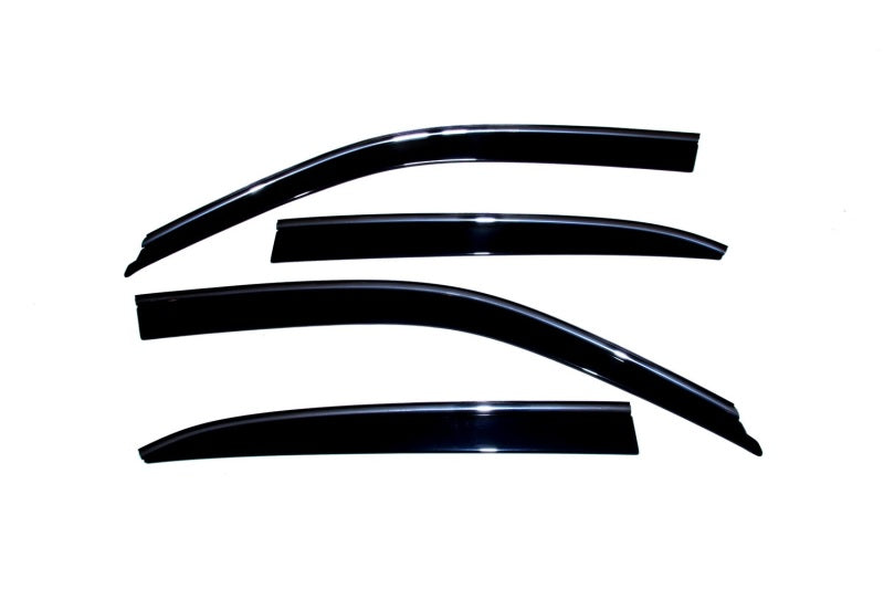 AVS 01-06 Lexus LS430 Ventvisor Low Profile Deflectors 4pc - Smoke w/Chrome Trim