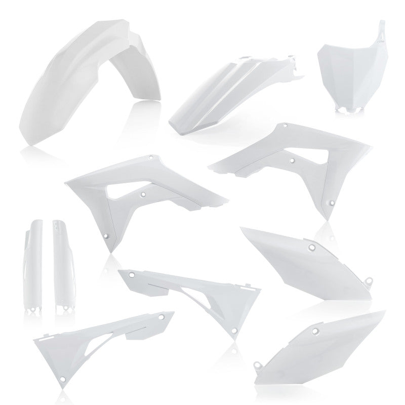 Acerbis 19-21 Hon CRF250R/450R/2022 CRF450R-S (Air Box Cover/ No Tank Cover) Full Plastic Kit - Wht