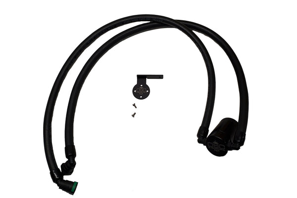 J&L 2021-2025 Ford F-150 3.5L Passenger Side Oil Separator - Black Anodized