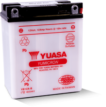 Load image into Gallery viewer, Yuasa YB12A-B Yumicron 12-Volt Battery